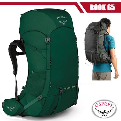 【OSPREY】男 Rook 65 专业轻量透气登山背包/野鸭绿 R✿30E010